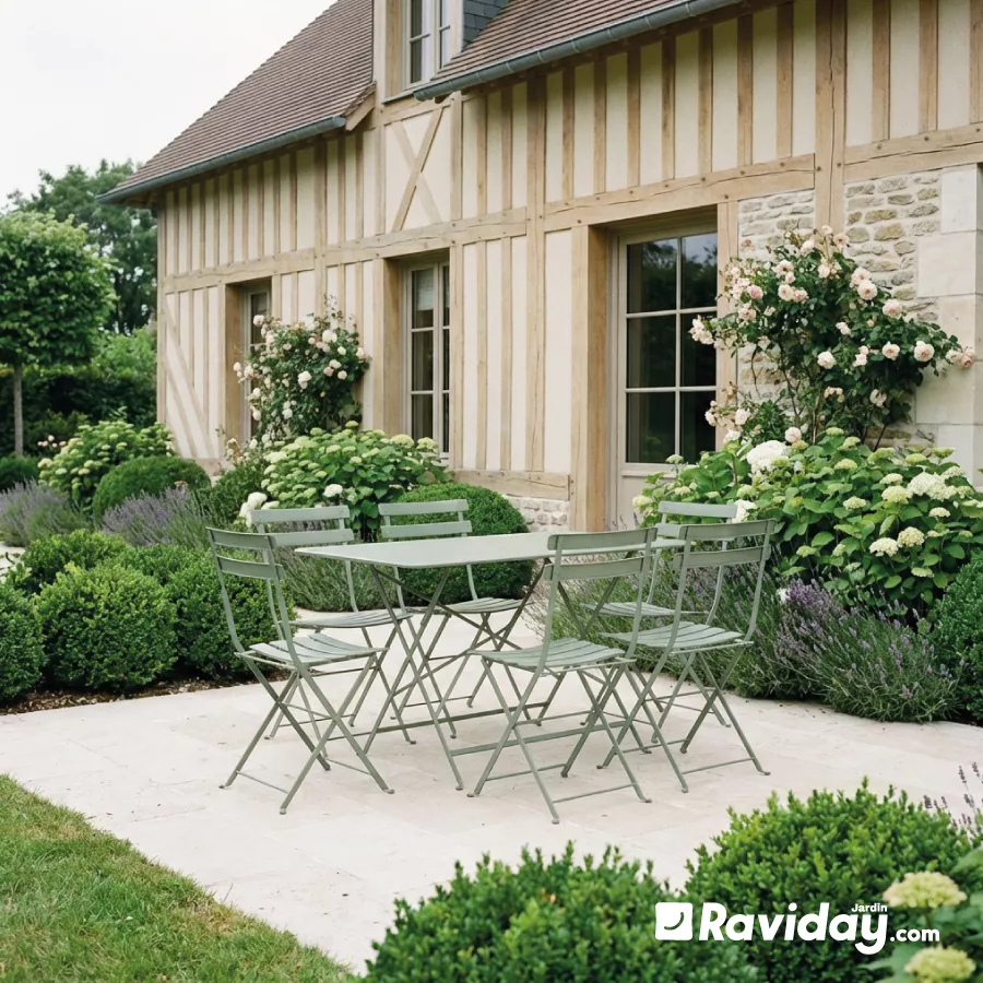 Table de jardin 6 personnes FERMOB Bistro 117 x 77 cm - Cactus ambiance
