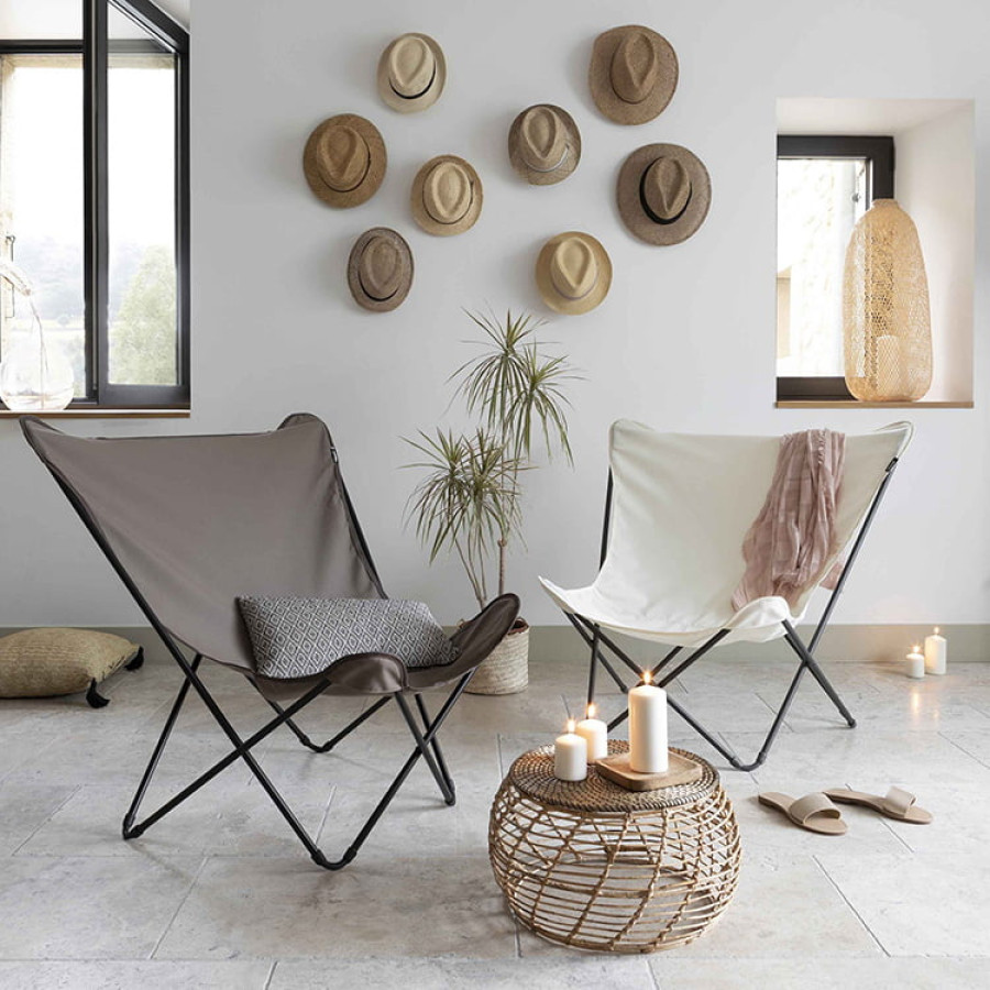 Fauteuil papillon LAFUMA Pop Up XL Airlon - Marron Grès | Raviday